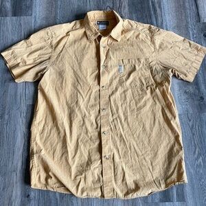 Columbia Mens Button Down Short Sleeve Shirt, size XXL